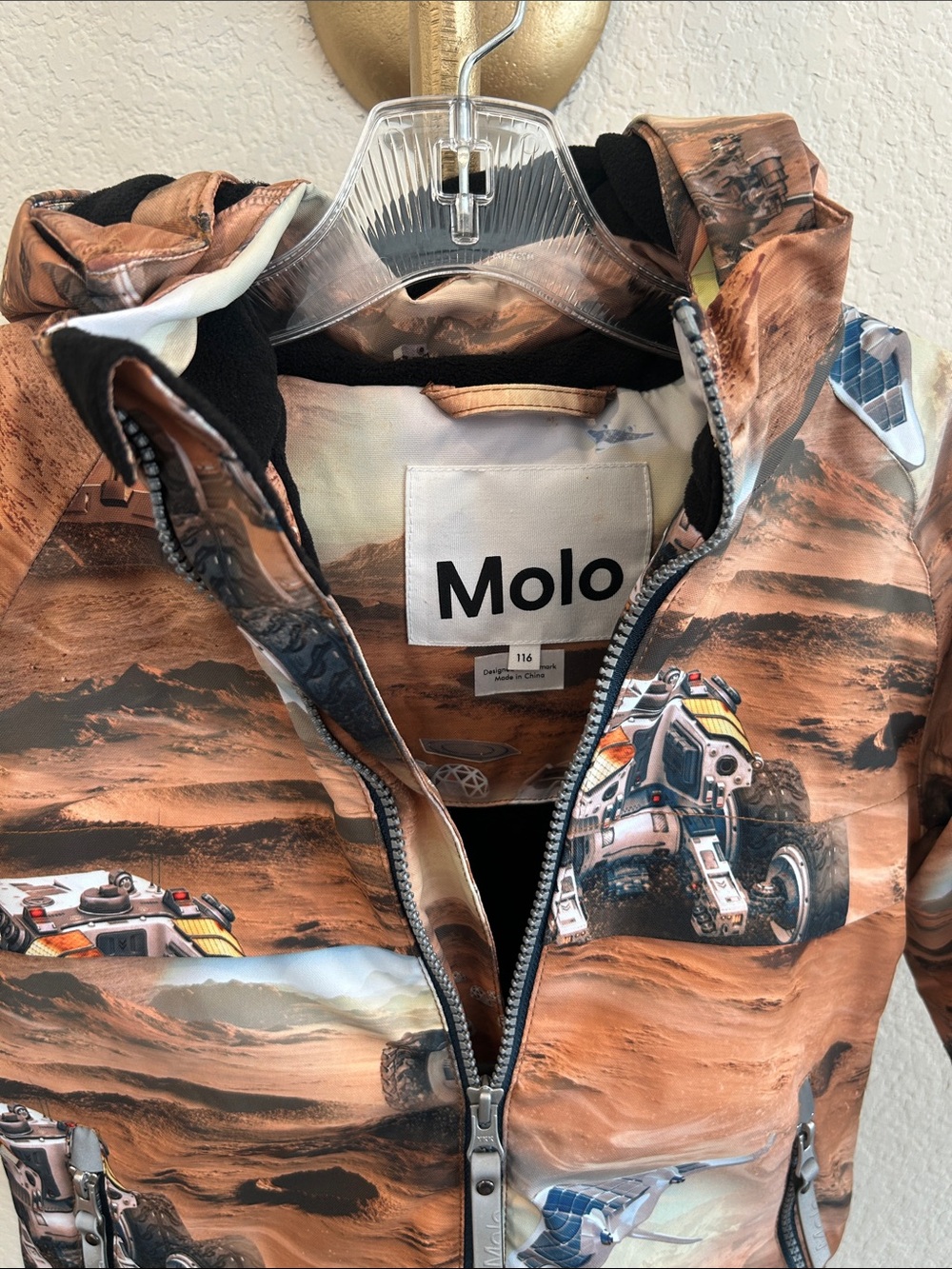 Boys Molo 4T hooded Mars ski/winter jacket - Picture 2 of 5